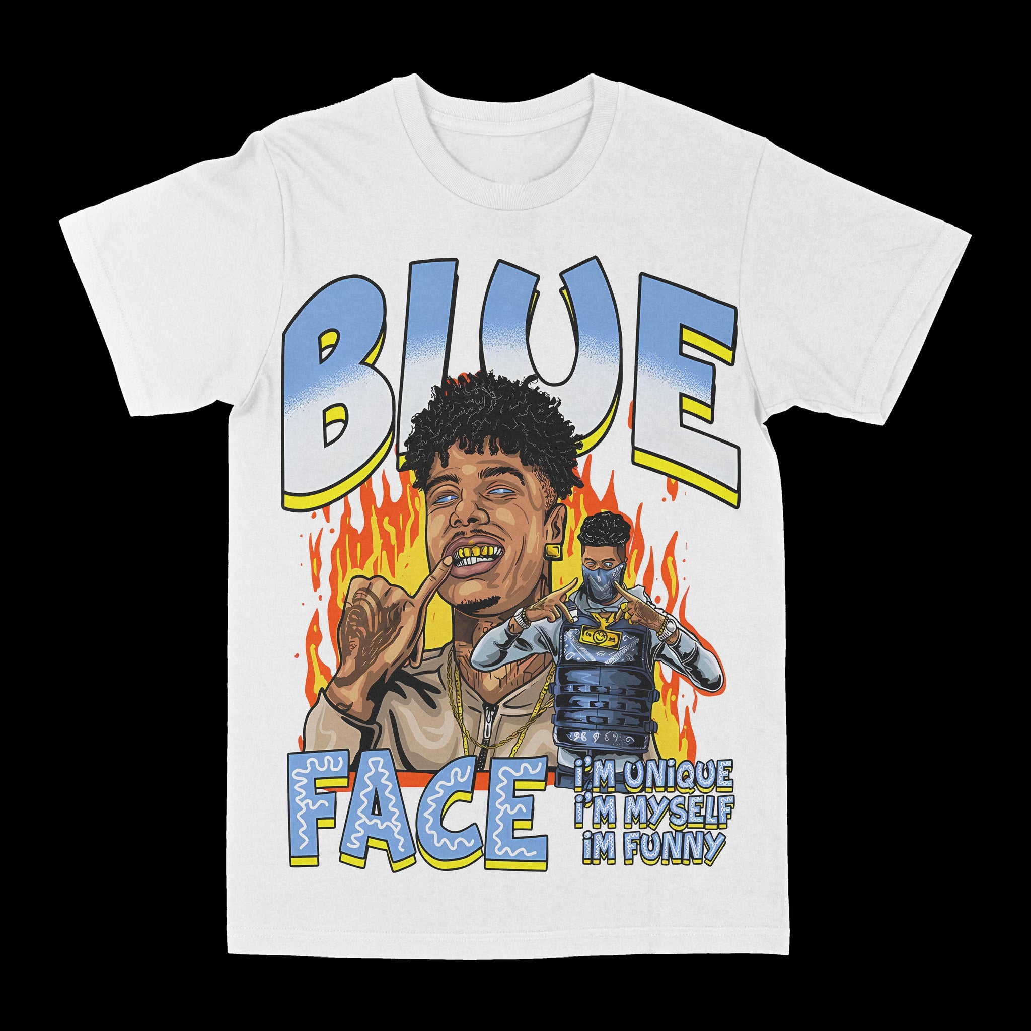 Blue Face "Unique" Graphic Tee