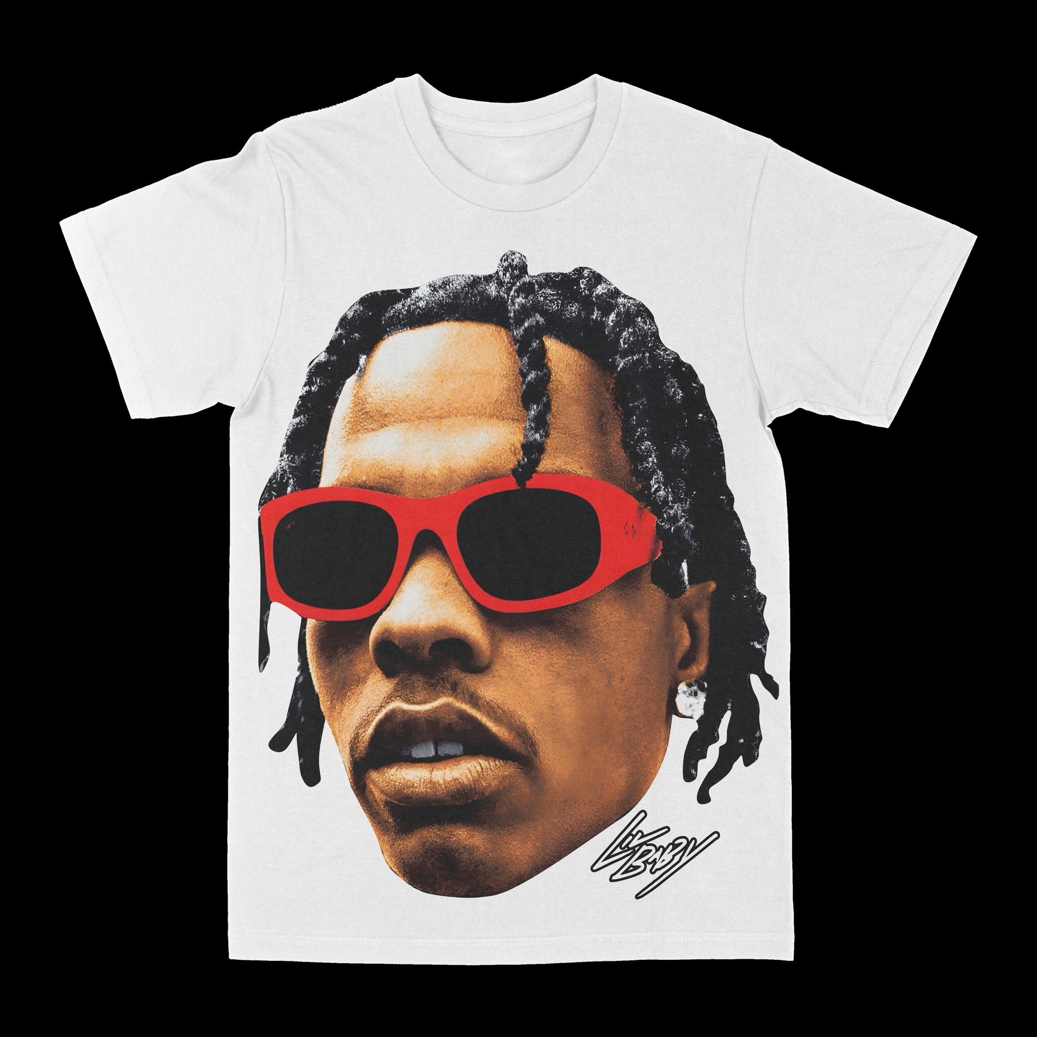 Lil Baby "Big Face Red Shades" Graphic Tee