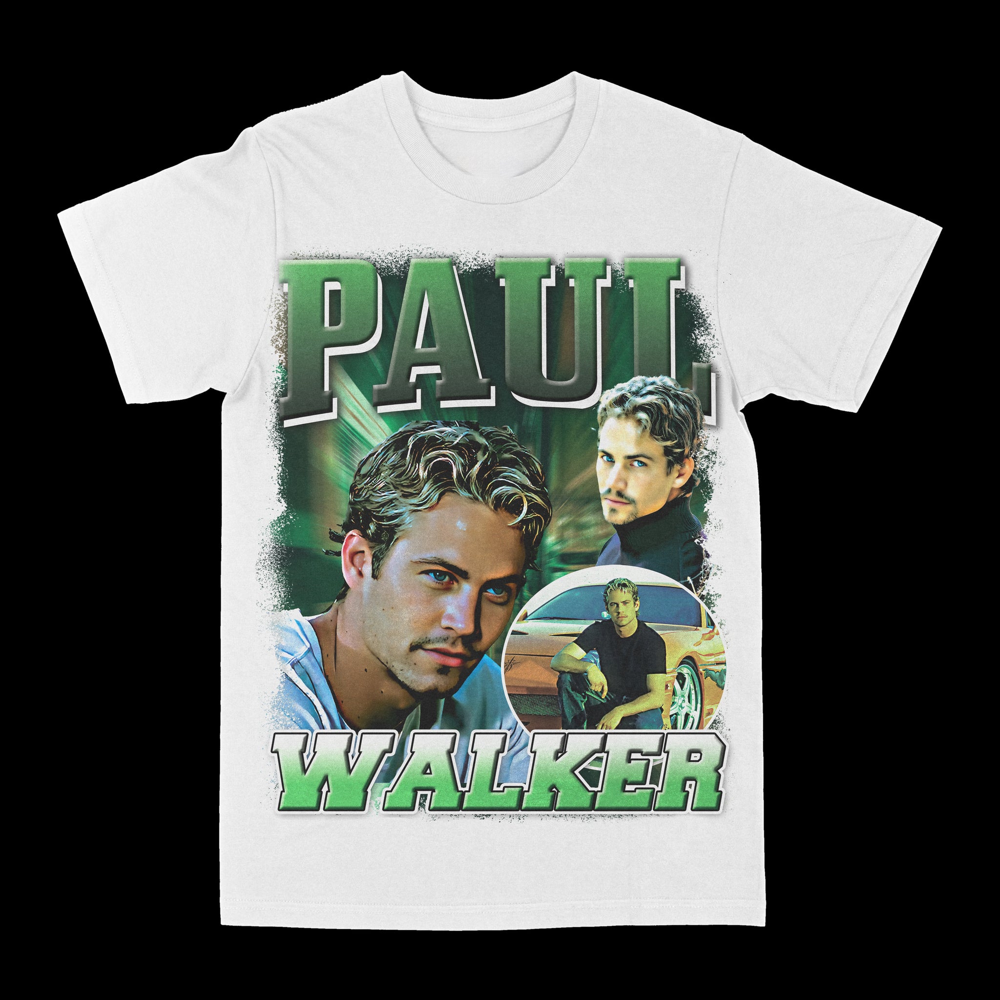 Paul Walker Green Graphic Tee