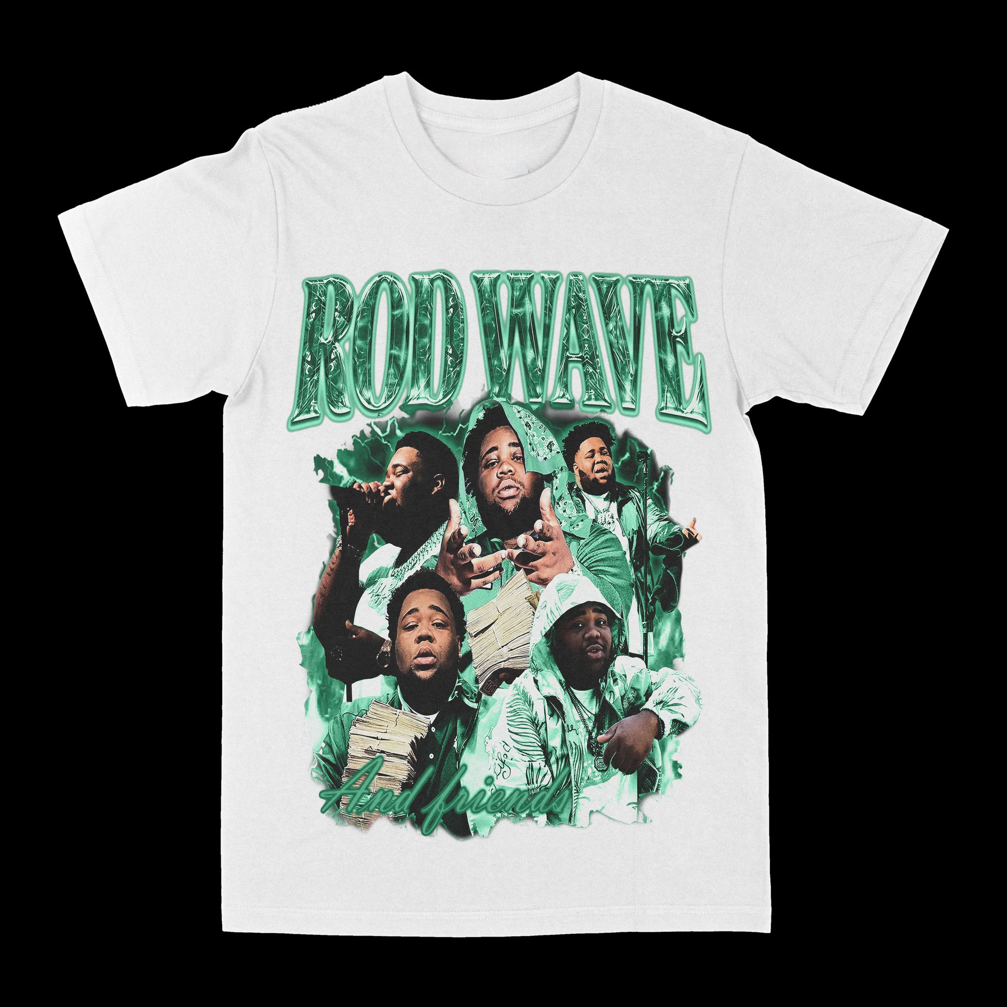 Rod Wave & Friends White Graphic Tee