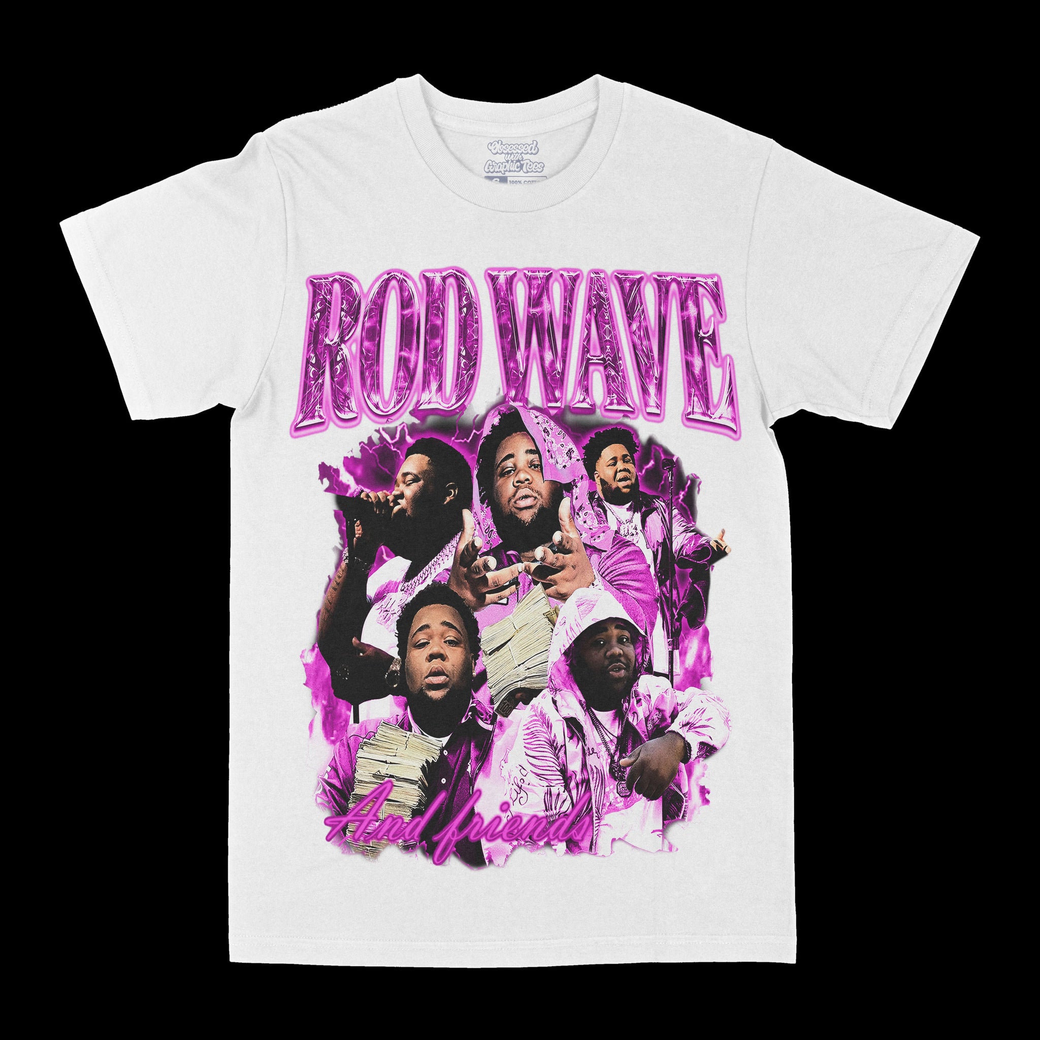 Rod Wave & Friends White Graphic Tee